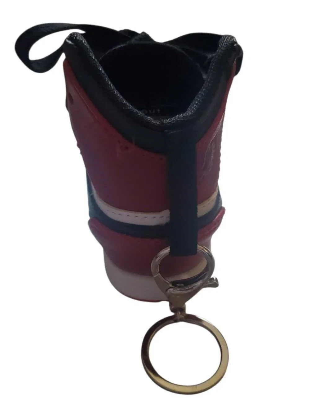 Mini Nike Air Jordan Shoe Keychain W/USB Power Bank Black/Red/White 8000mAh Capa